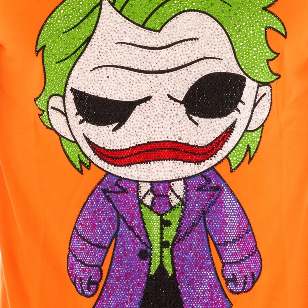 Avenue George V Paris T-Shirt The Joker Men's short sleeve Orange shirt 3XL NWT - Picture 3 of 5
